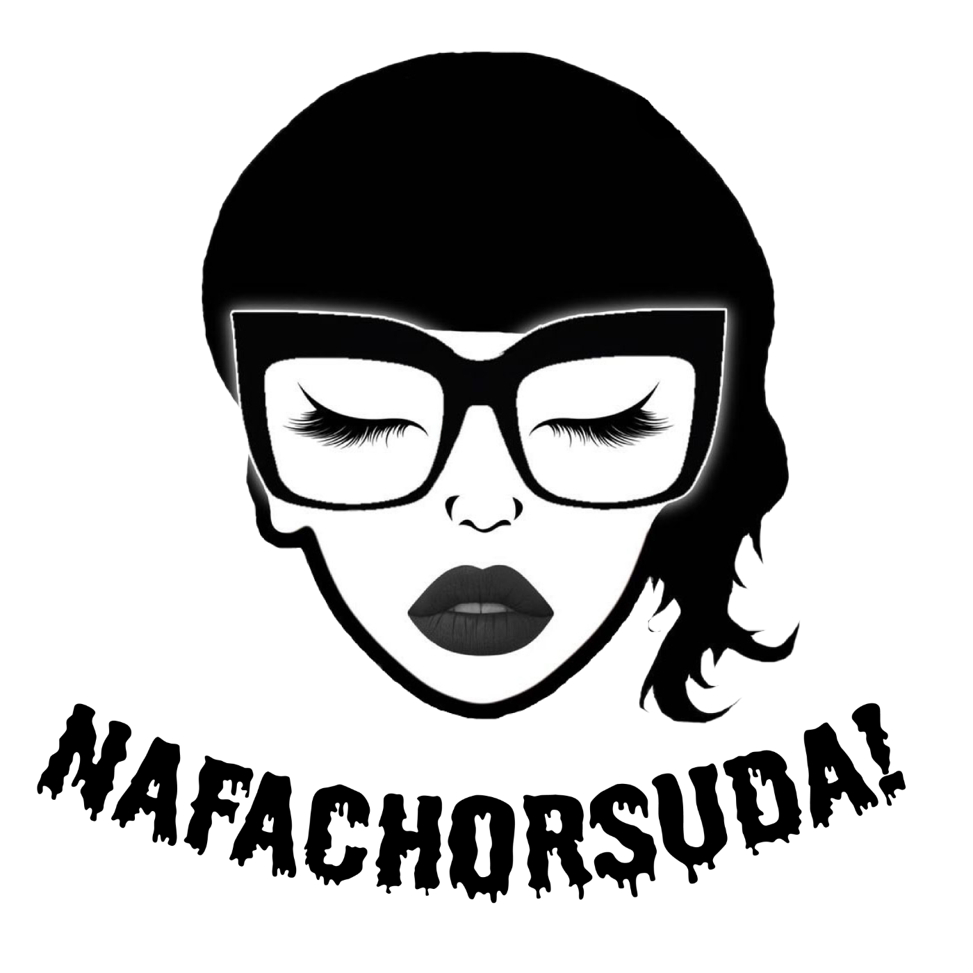 Nafachorsuda! Schwarze Schrift