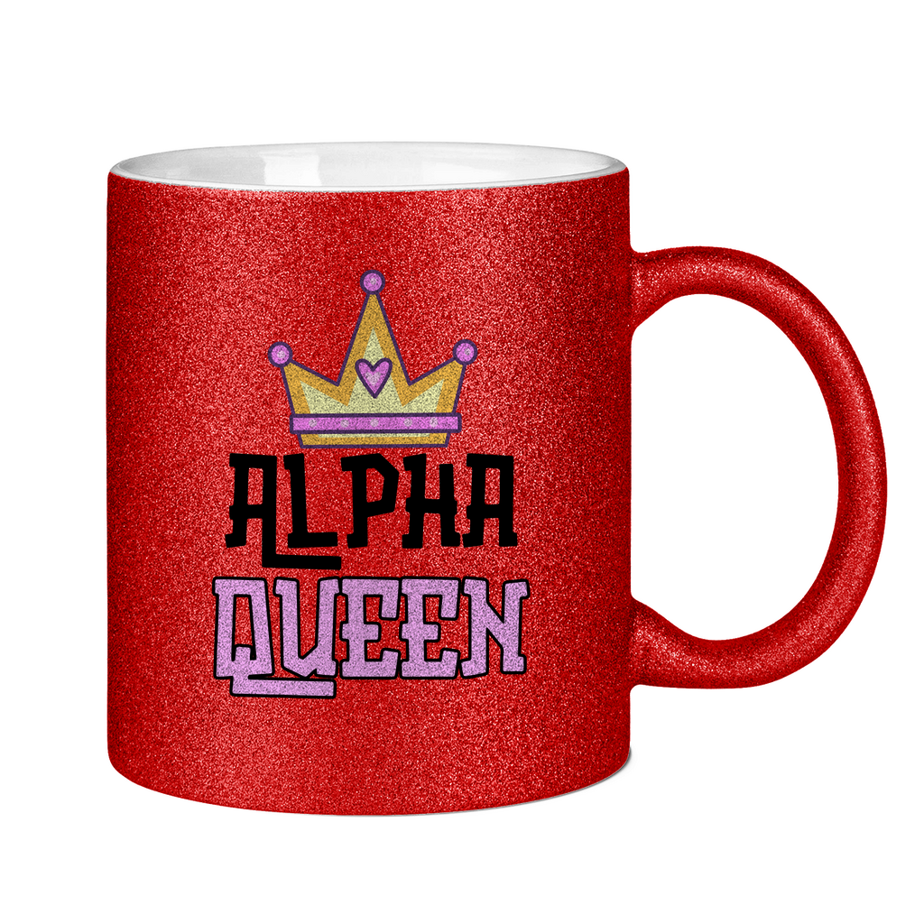 Alpha Queen Tasse (glitzern)