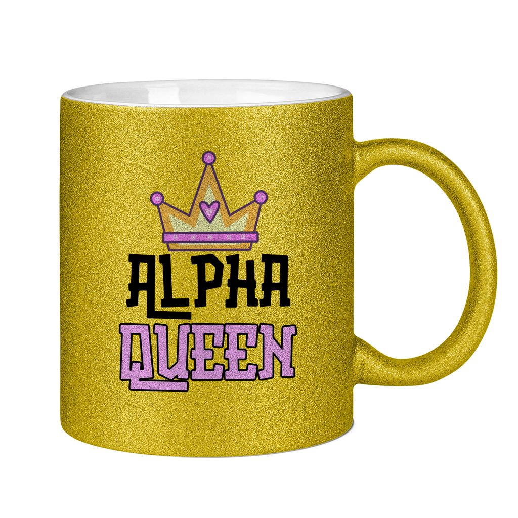 Alpha Queen Tasse (glitzern)