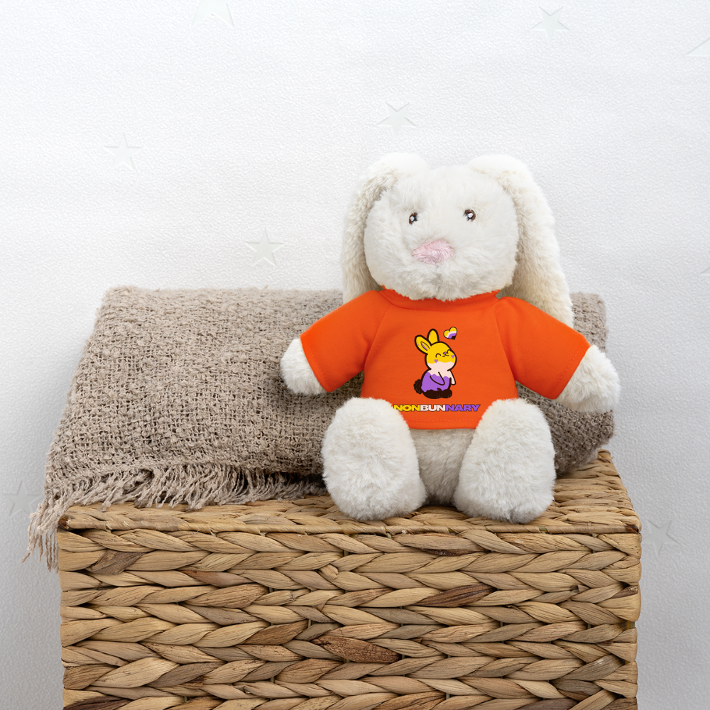 Nonbunnary Kuscheltier Hase - Goldorange