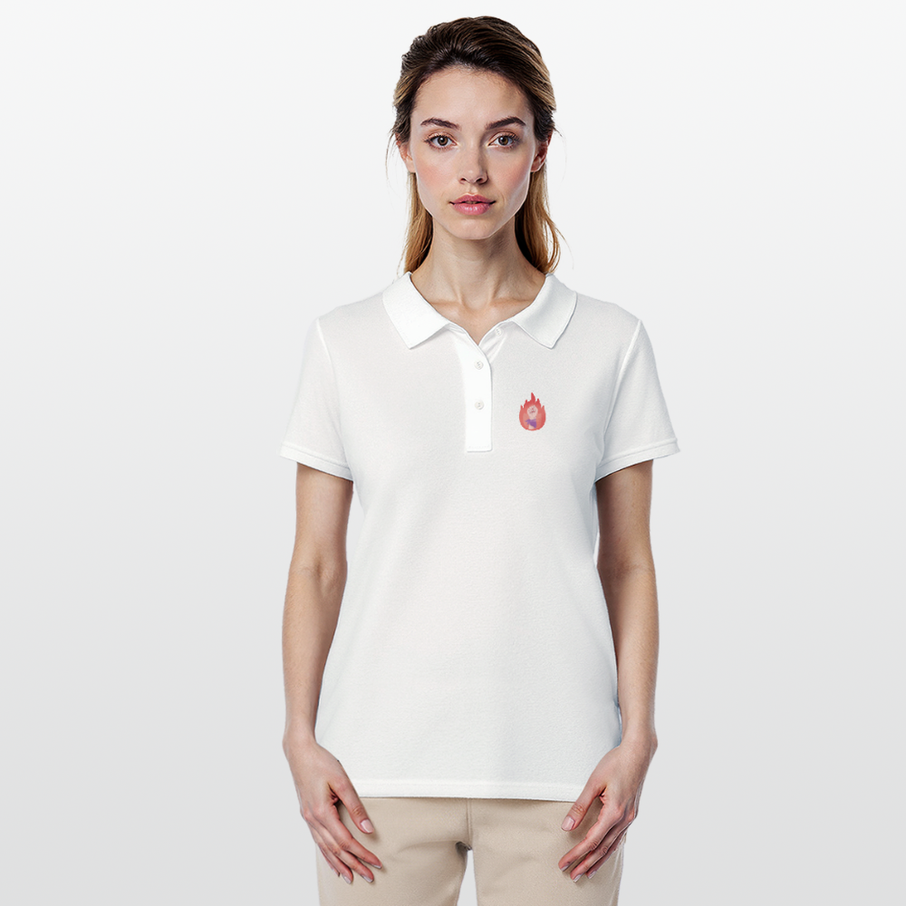 It's a Beautiful Day to Smash the Patriarchy Backprint "Frauen" Polo Shirt - Weiß