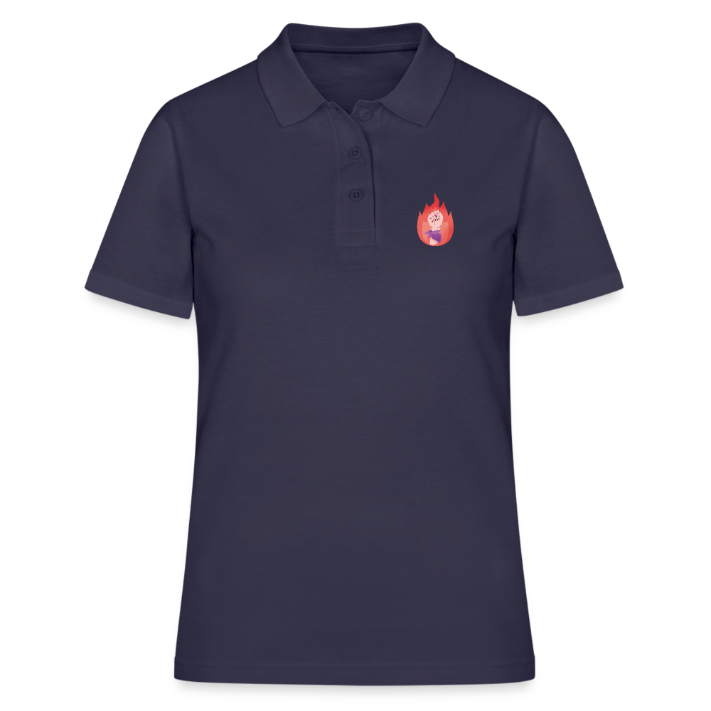 It's a Beautiful Day to Smash the Patriarchy Backprint "Frauen" Polo Shirt - Navy