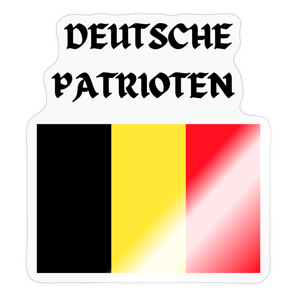 DEUTSCHE PATRIOTEN - Sticker (groß) - Transparent glänzend