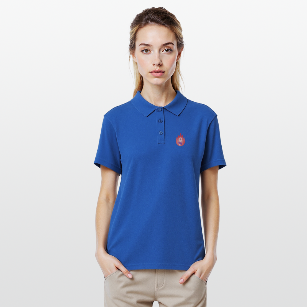 It's a Beautiful Day to Smash the Patriarchy Backprint "Frauen" Polo Shirt - Royalblau