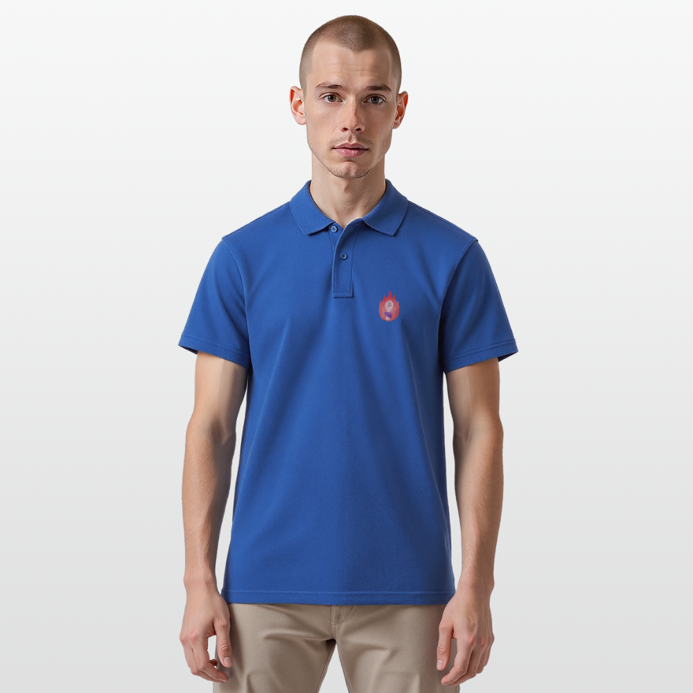 It's a Beautiful Day to Smash the Patriarchy Backprint "Männer" Polo Shirt - Royalblau