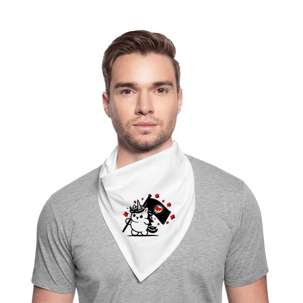 Einhorn Antifa Bandana - Weiß