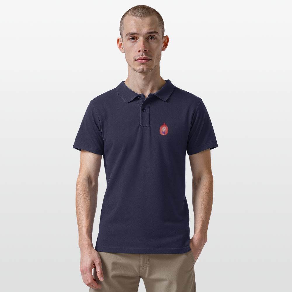 It's a Beautiful Day to Smash the Patriarchy Backprint "Männer" Polo Shirt - Navy