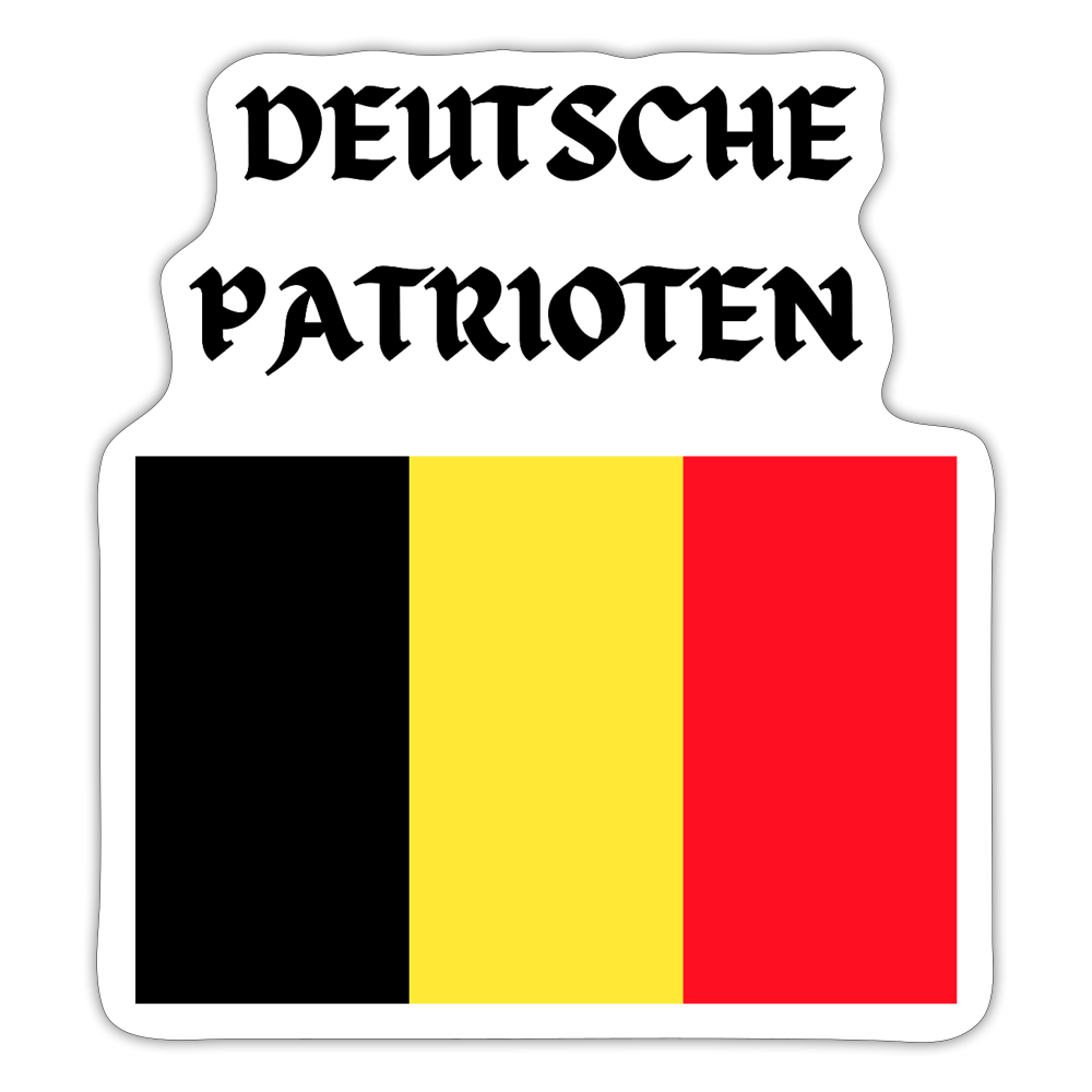 DEUTSCHE PATRIOTEN - Sticker (groß) - Mattweiß