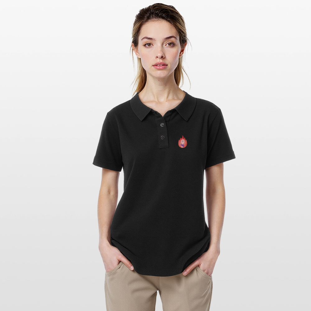 It's a Beautiful Day to Smash the Patriarchy Backprint "Frauen" Polo Shirt - Schwarz