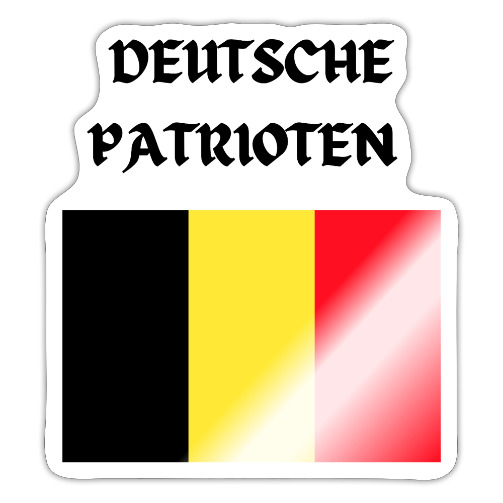 DEUTSCHE PATRIOTEN - Sticker (groß) - Weiß glänzend