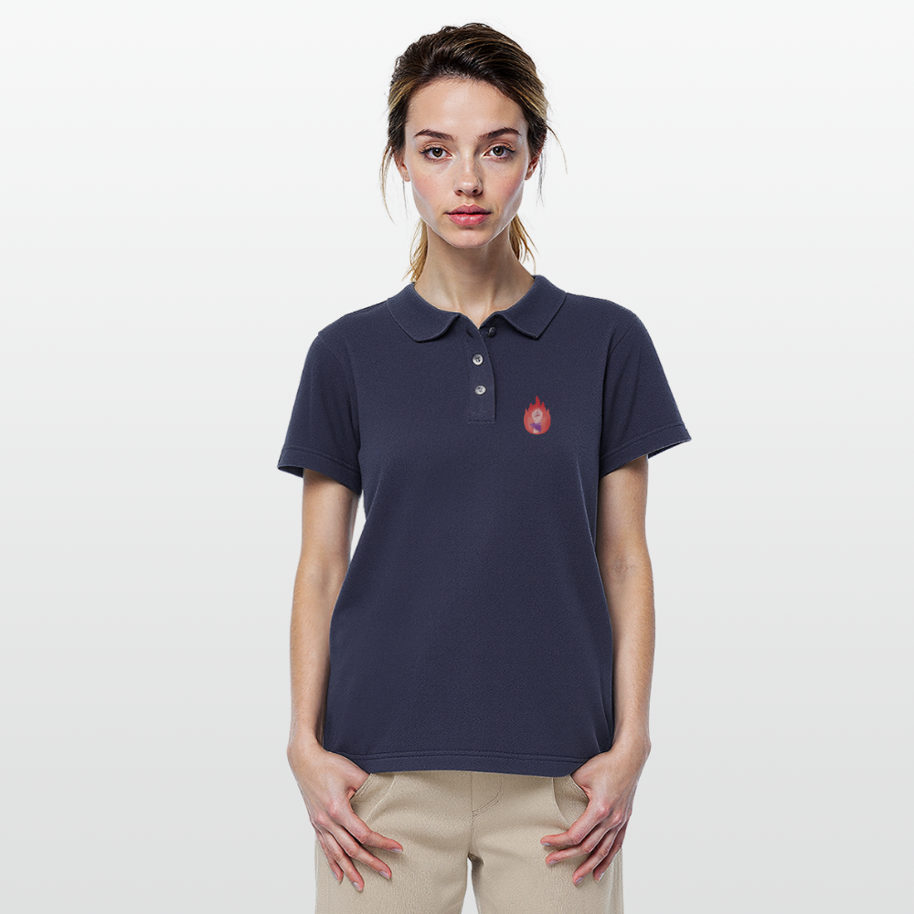 It's a Beautiful Day to Smash the Patriarchy Backprint "Frauen" Polo Shirt - Navy