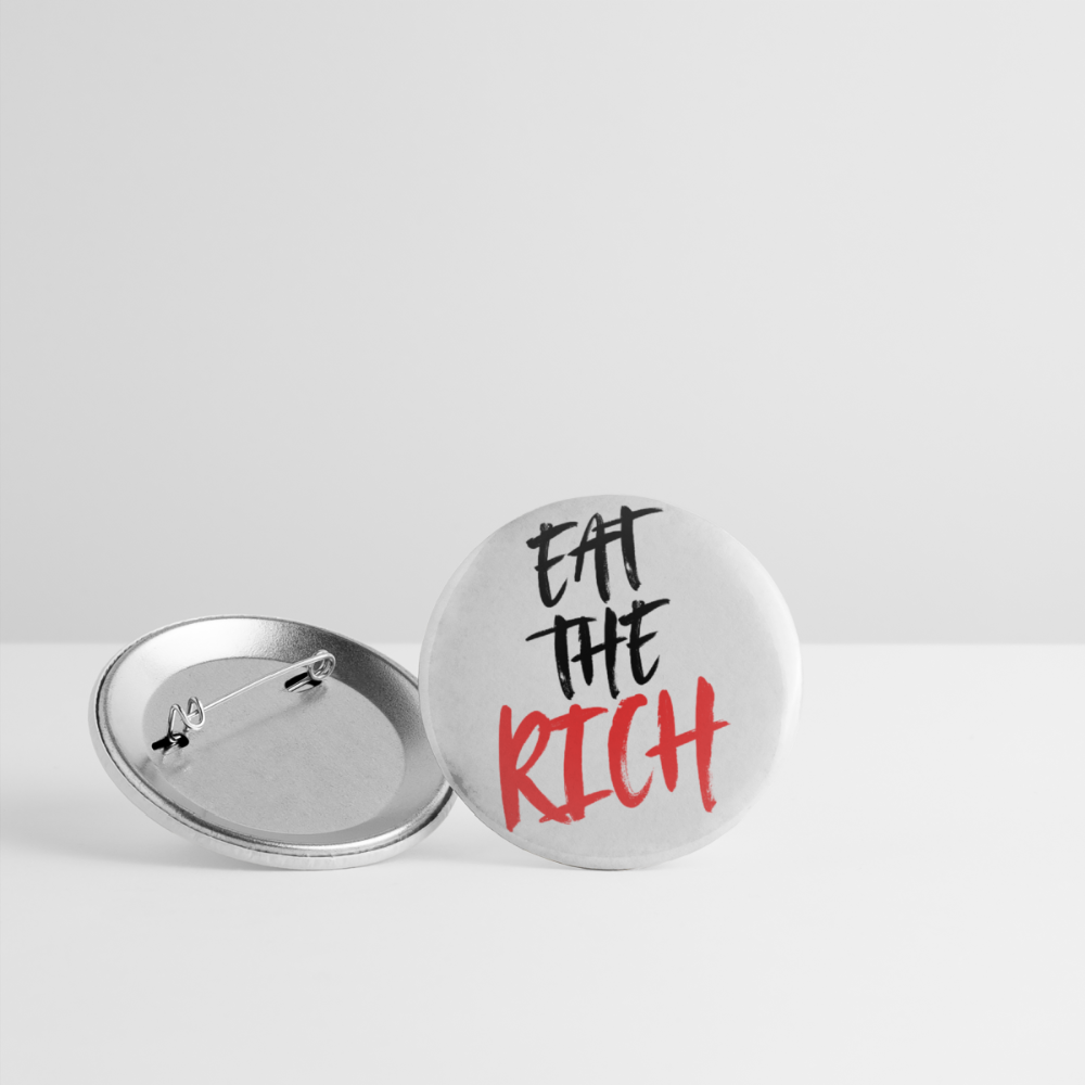 Eat the Rich "Skull Edition" - Buttons klein 5x - Weiß