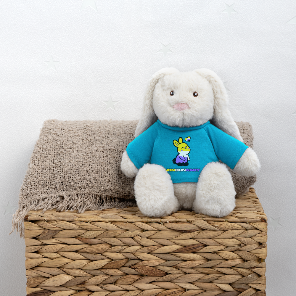 Nonbunnary Kuscheltier Hase - Atollblau