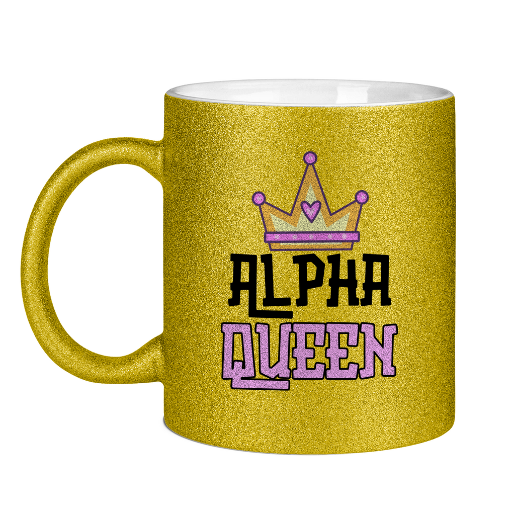 Alpha Queen Tasse (glitzern)