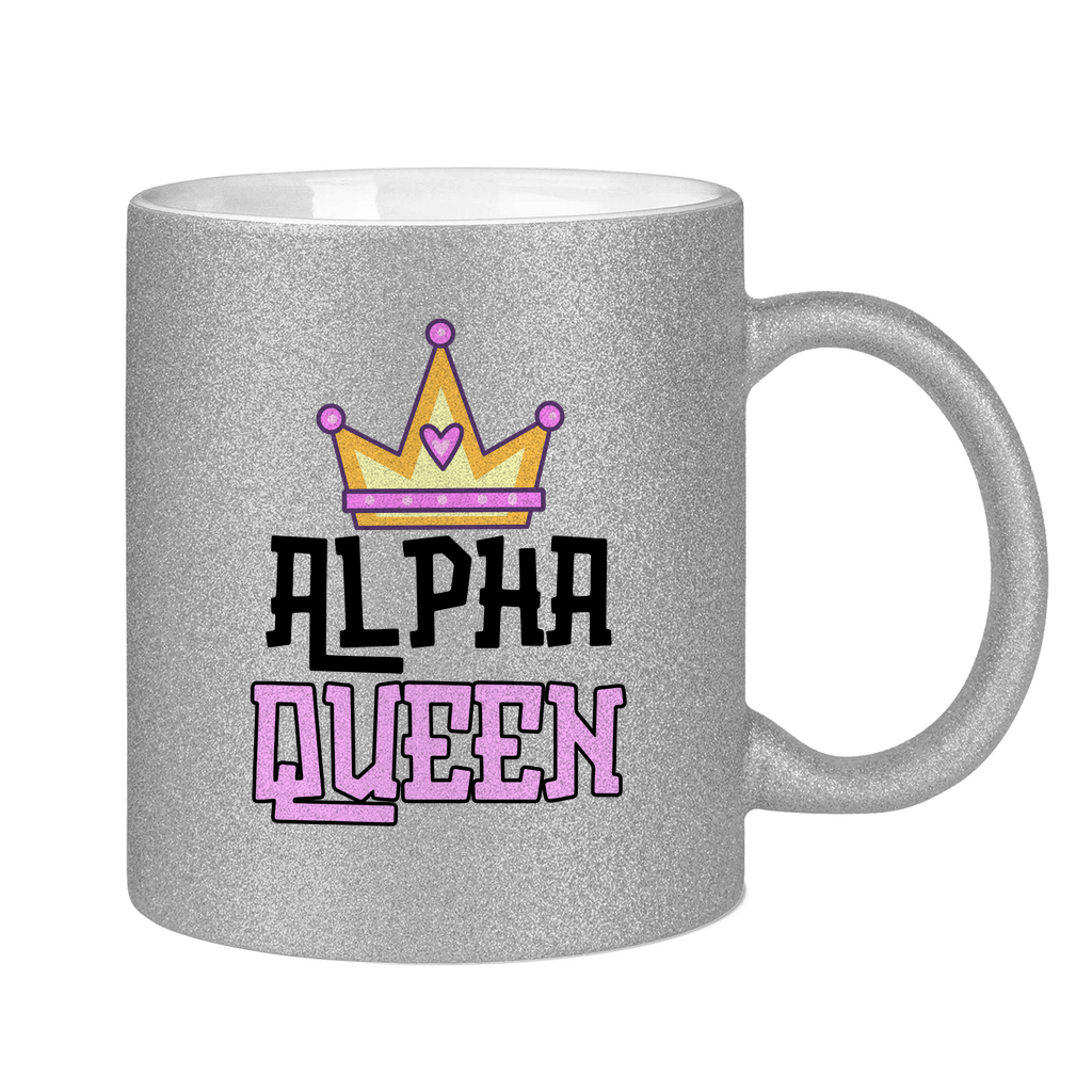 Alpha Queen Tasse (glitzern)