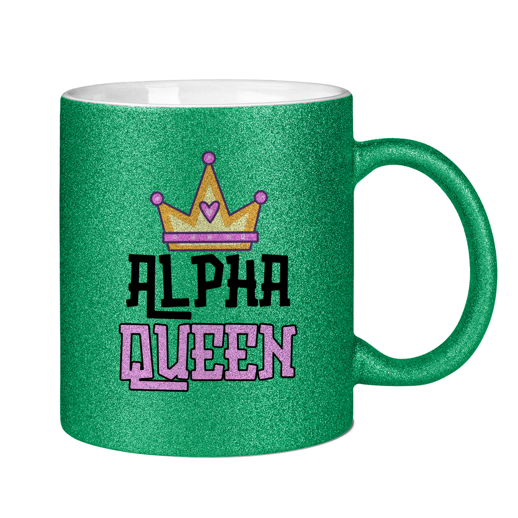 Alpha Queen Tasse (glitzern)