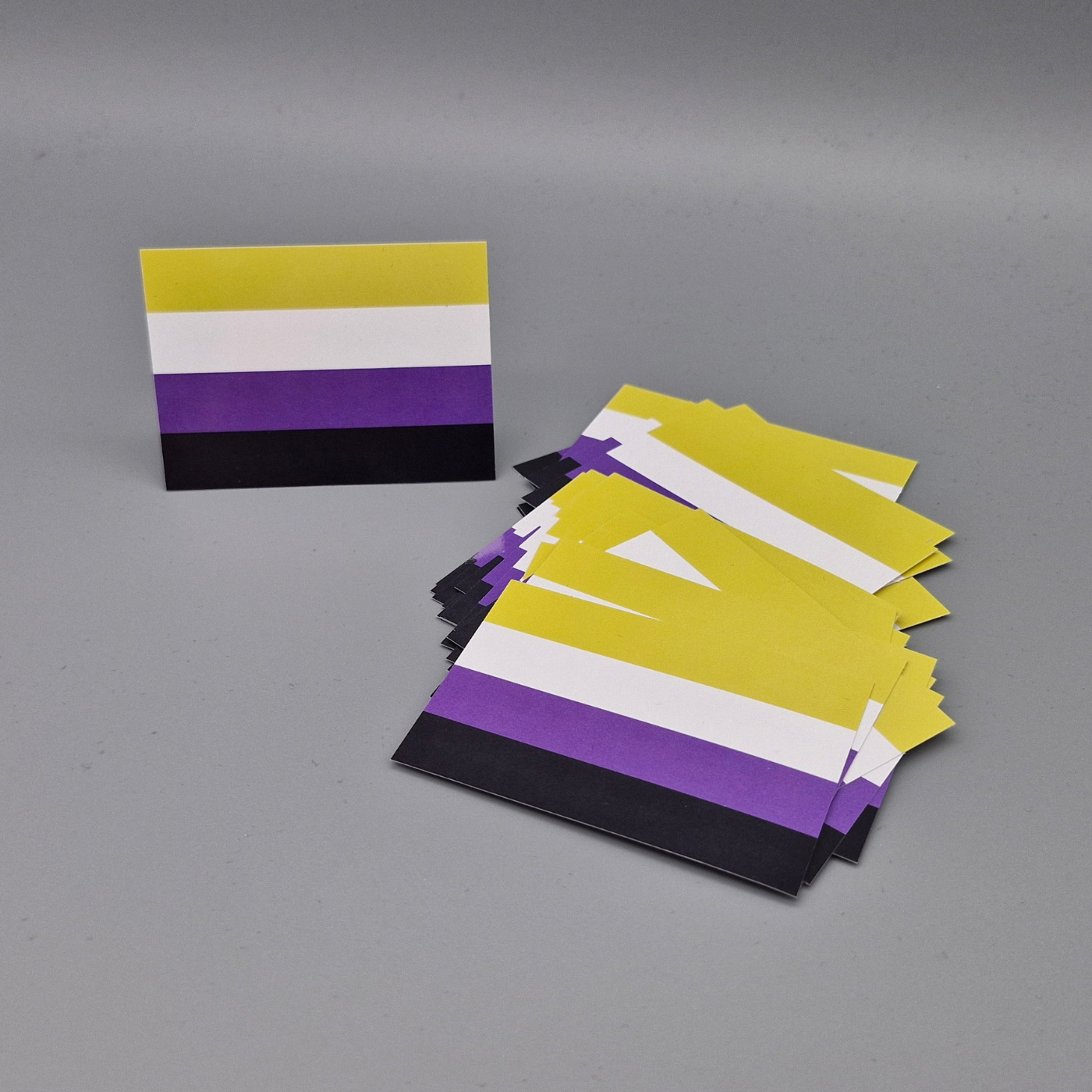 Nonbinary Pride Flag Sticker, 30 Stück