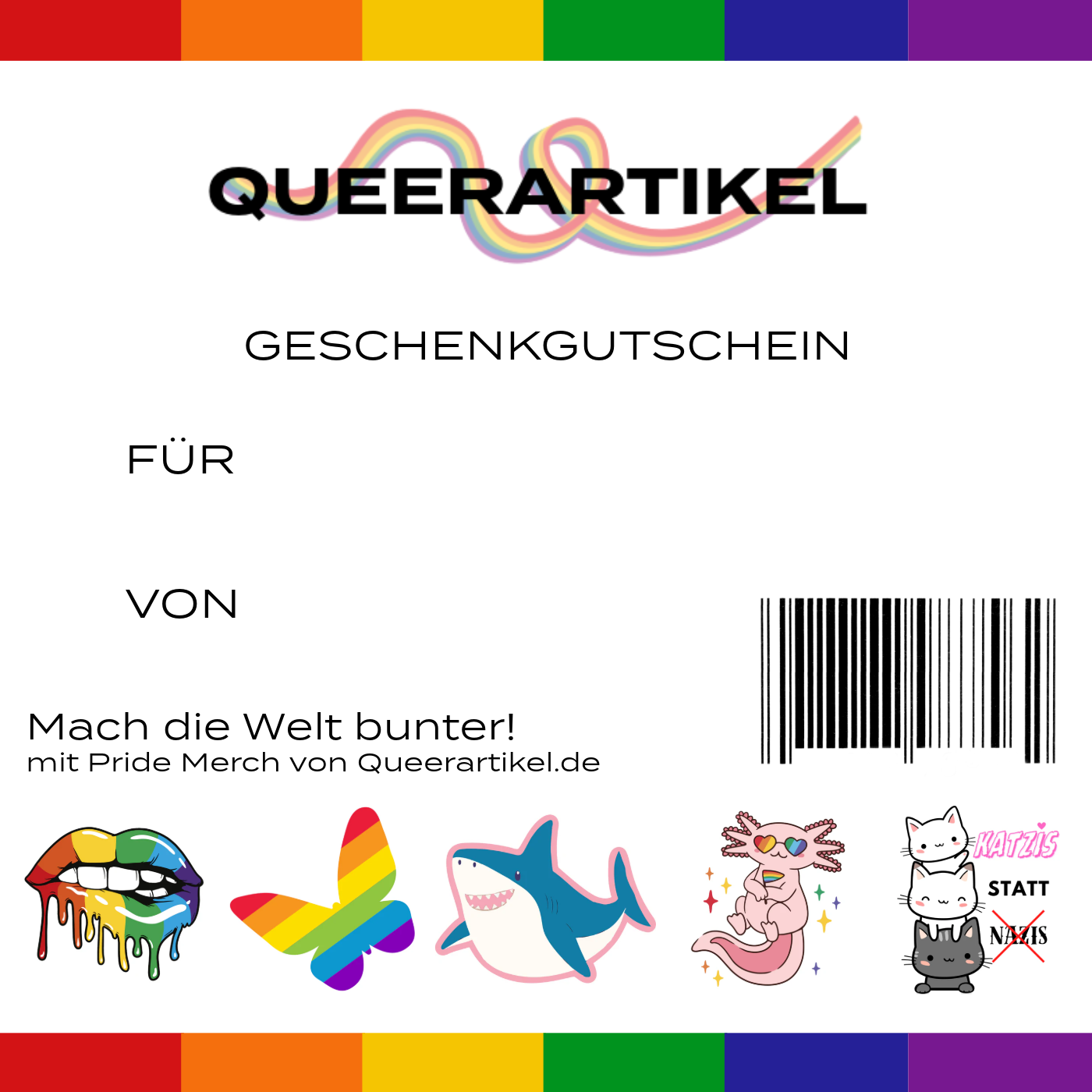 Queerartikel Geschenkgutschein