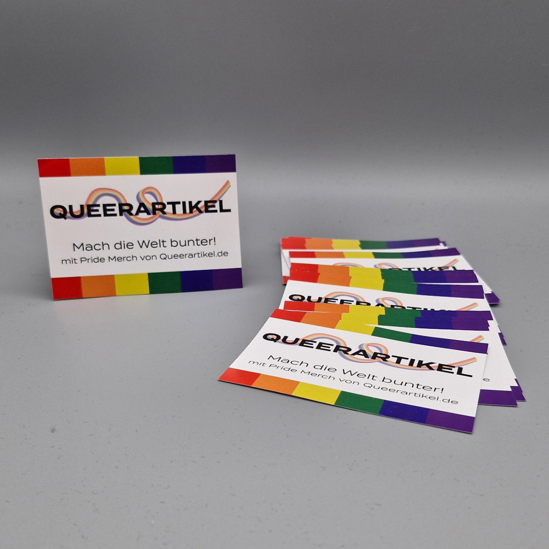 Queerartikel Mach die Welt bunter Sticker (mittelgroß), 30 Stück