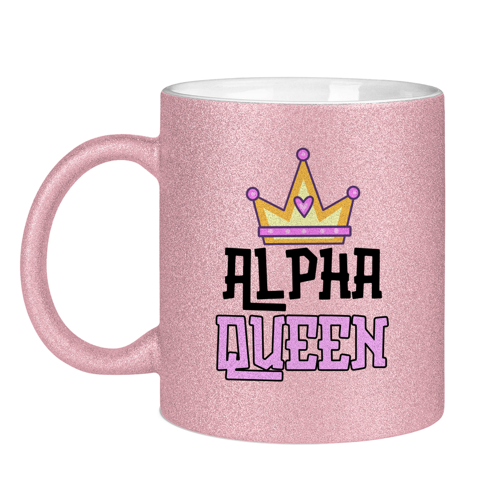 Alpha Queen Tasse (glitzern)