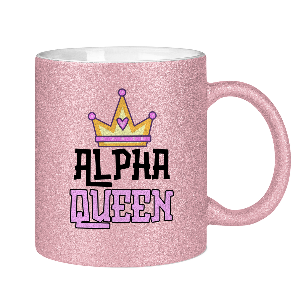 Alpha Queen Tasse (glitzern)