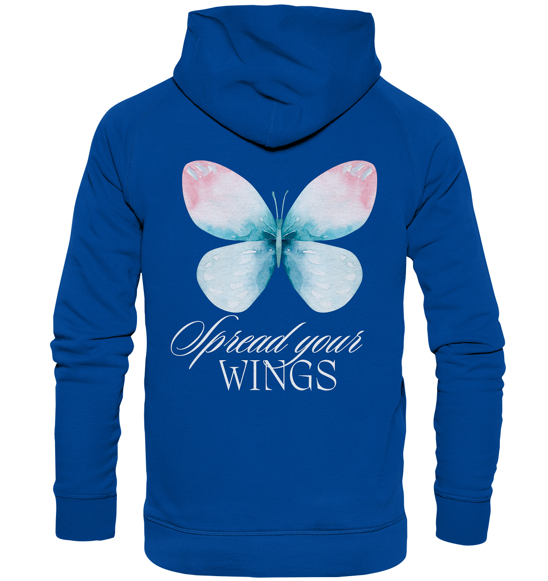 Spread your Wings (weiße Schrift) Hoodie