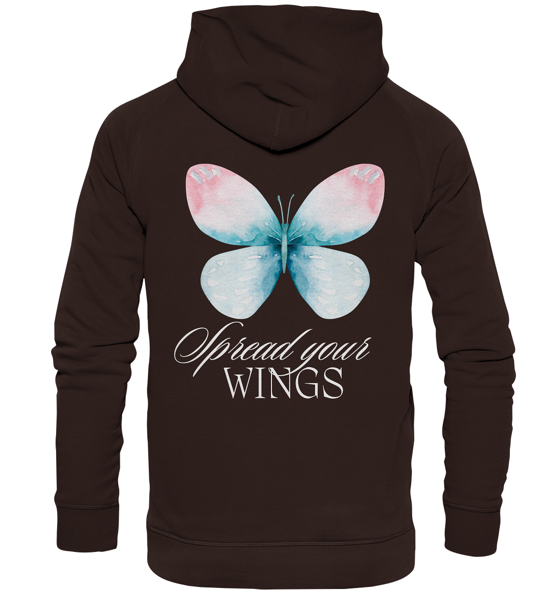 Spread your Wings (weiße Schrift) Hoodie