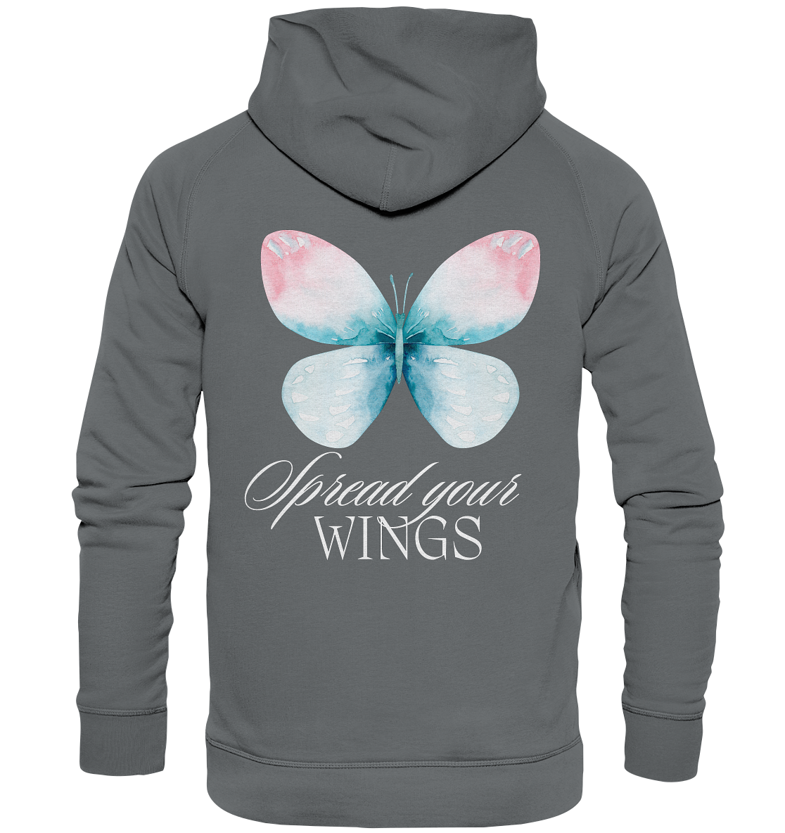 Spread your Wings (weiße Schrift) Hoodie