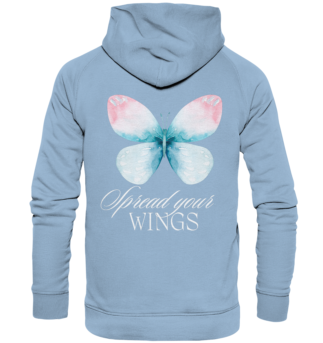 Spread your Wings (weiße Schrift) Hoodie