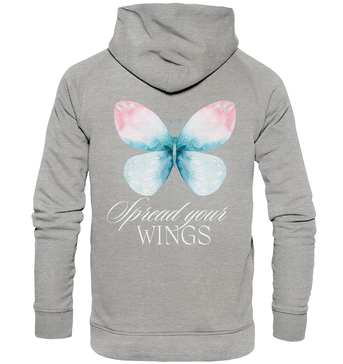 Spread your Wings (weiße Schrift) Hoodie