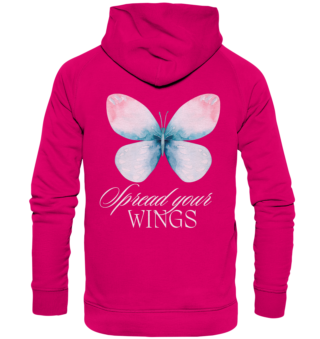 Spread your Wings (weiße Schrift) Hoodie