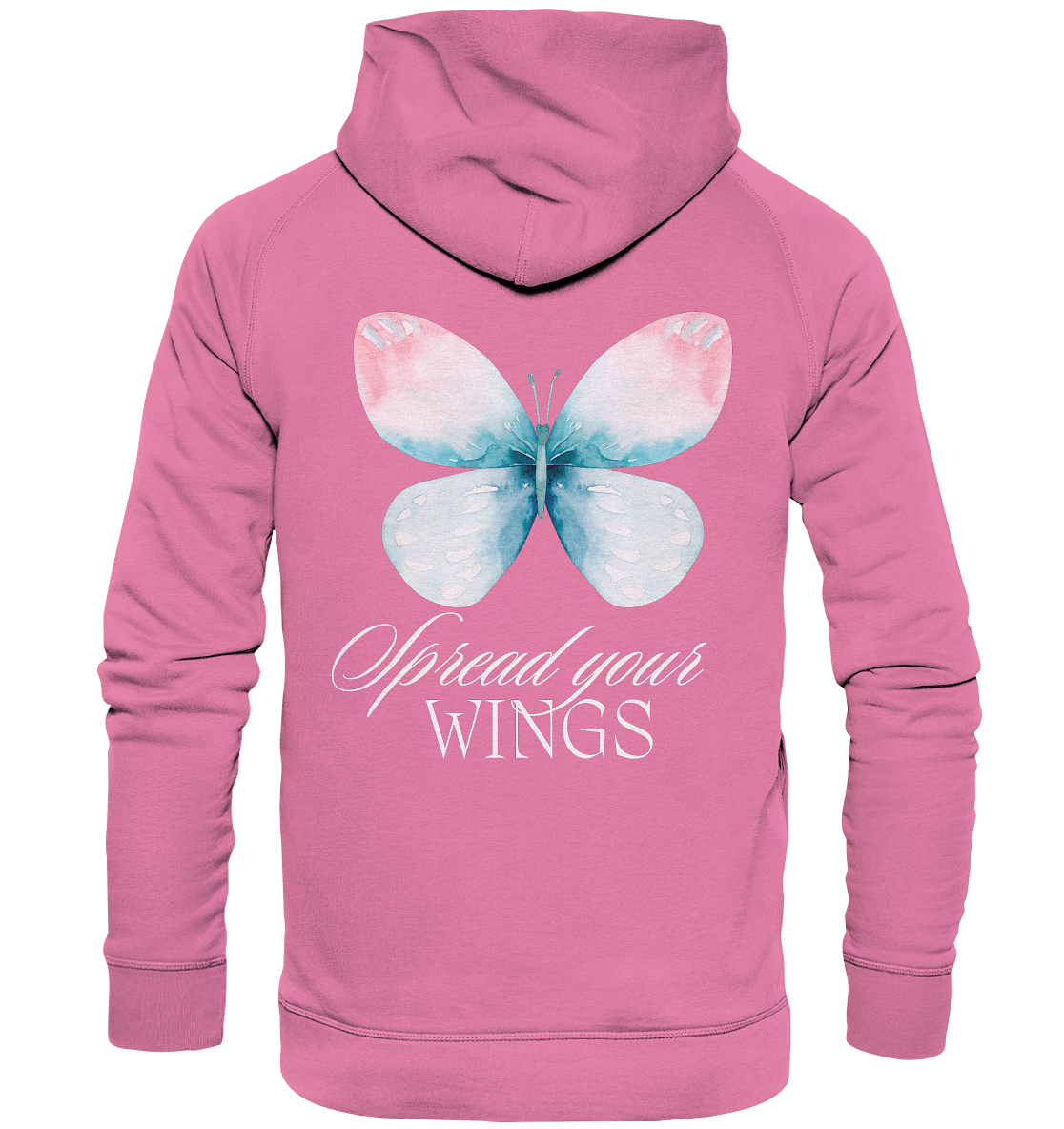 Spread your Wings (weiße Schrift) Hoodie