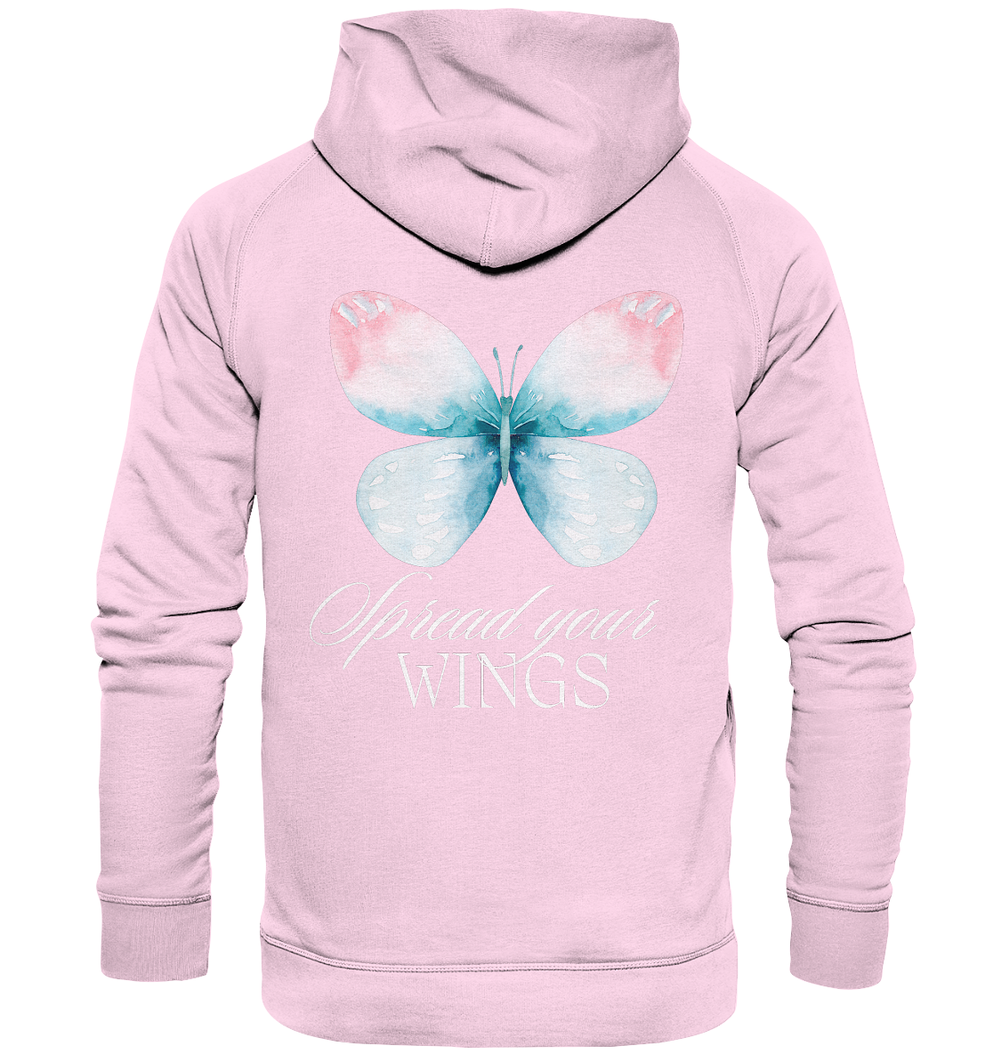 Spread your Wings (weiße Schrift) Hoodie