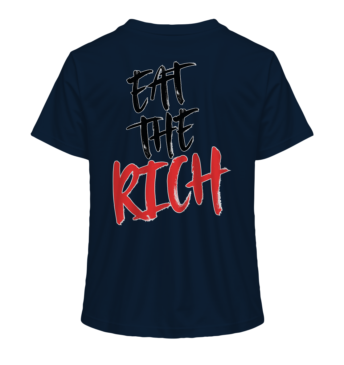 Eat the Rich "Skull Edition" Backprint - Ladies Organic Shirt