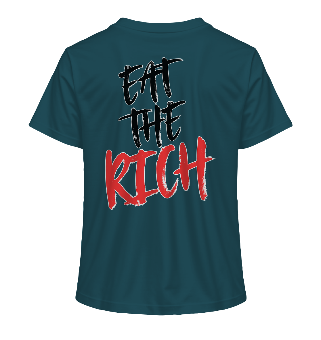 Eat the Rich "Skull Edition" Backprint - Ladies Organic Shirt