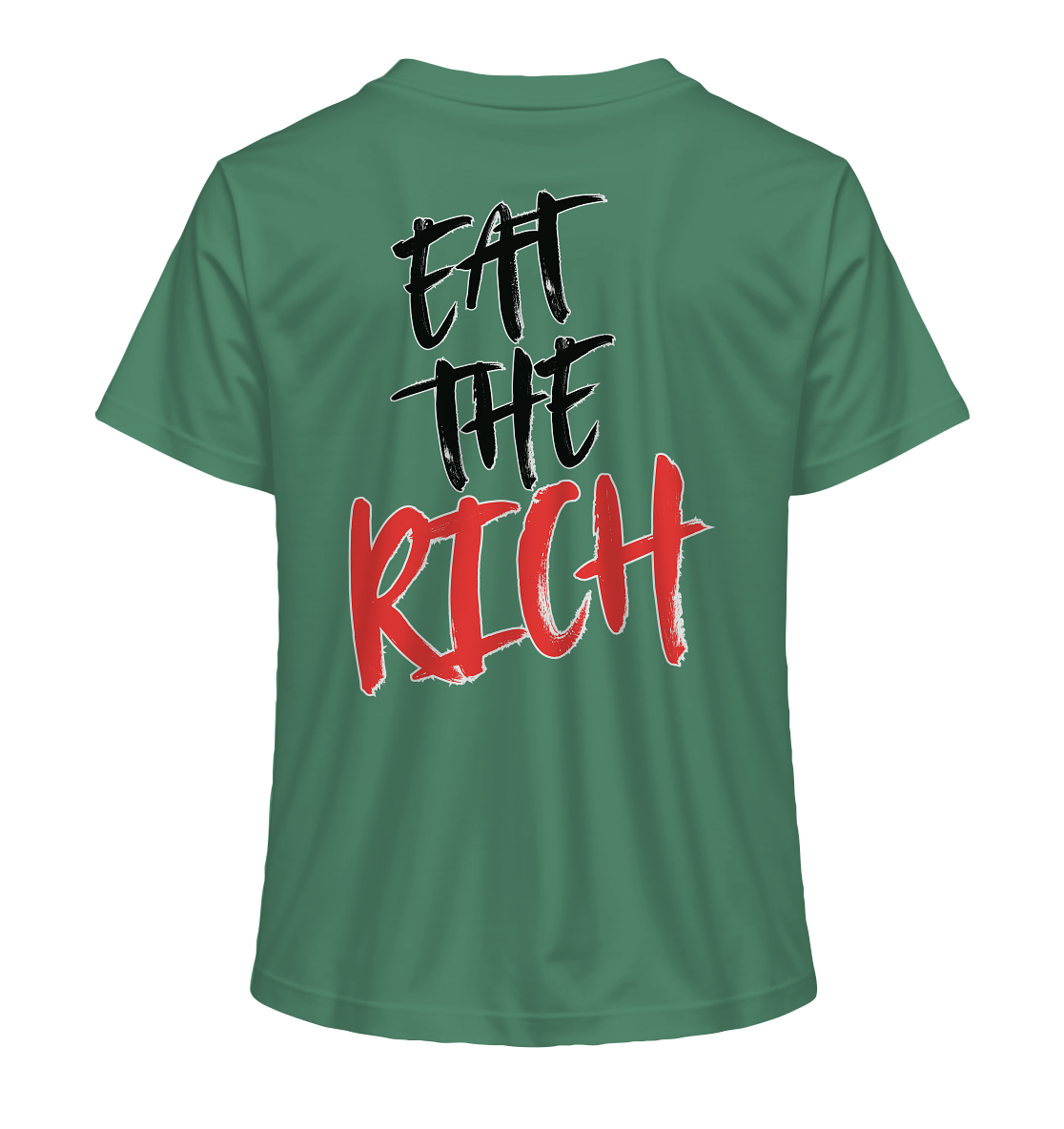 Eat the Rich "Skull Edition" Backprint - Ladies Organic Shirt