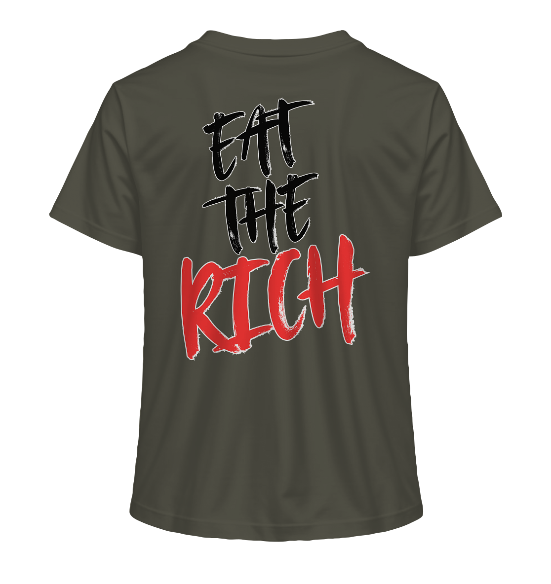 Eat the Rich "Skull Edition" Backprint - Ladies Organic Shirt