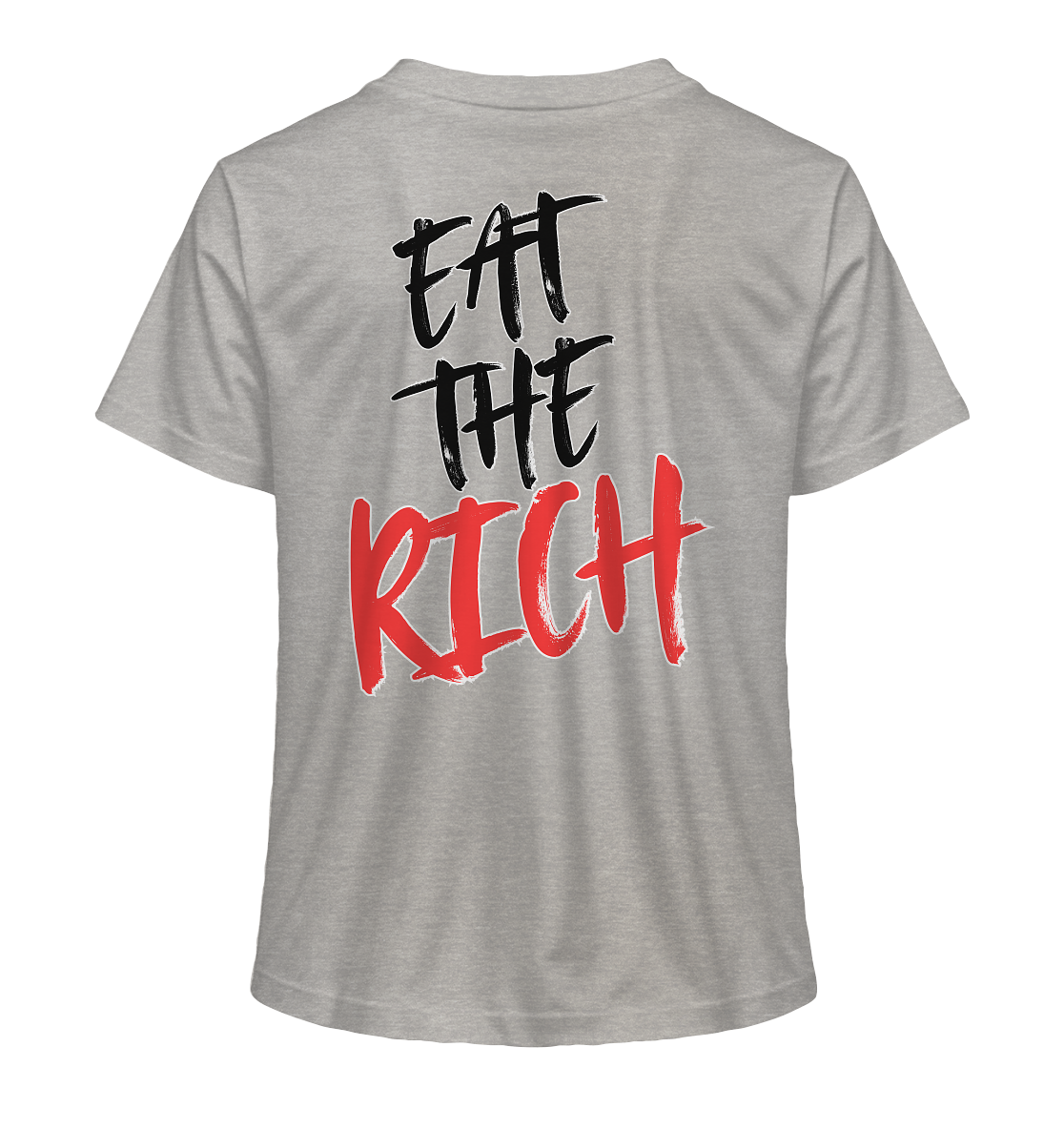 Eat the Rich "Skull Edition" Backprint - Ladies Organic Shirt