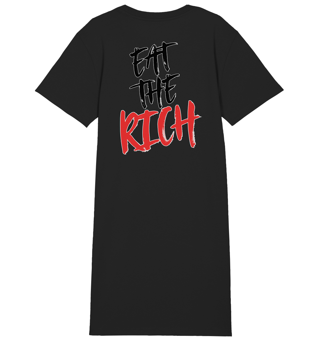 Eat the Rich "Skull Edition" Backprint - Ladies Organic Shirt Dress