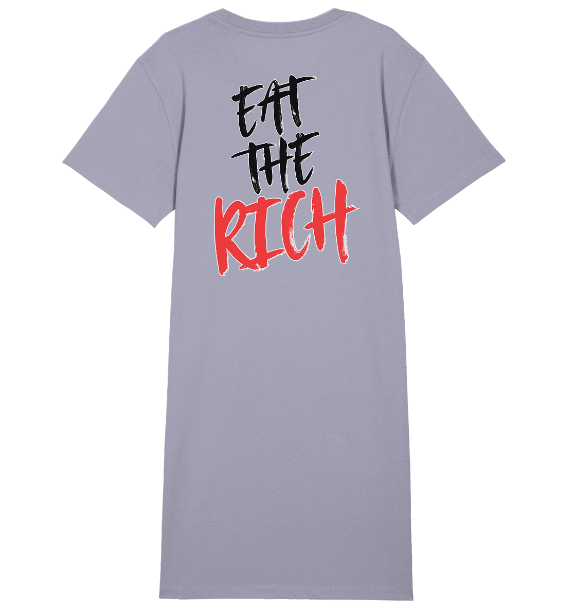 Eat the Rich "Skull Edition" Backprint - Ladies Organic Shirt Dress