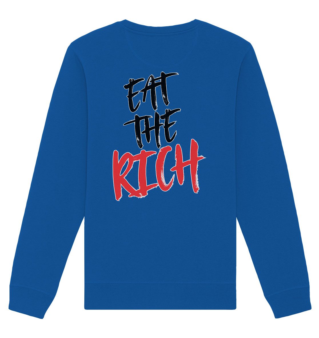 Eat the Rich "Skull Edition" Backprint - Organic Basic Unisex Sweatshirt