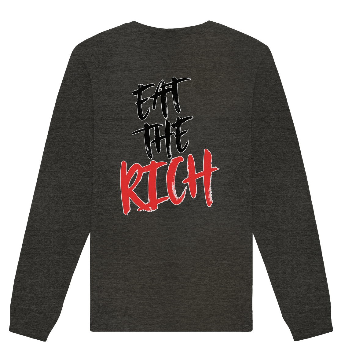 Eat the Rich "Skull Edition" Backprint - Organic Basic Unisex Sweatshirt