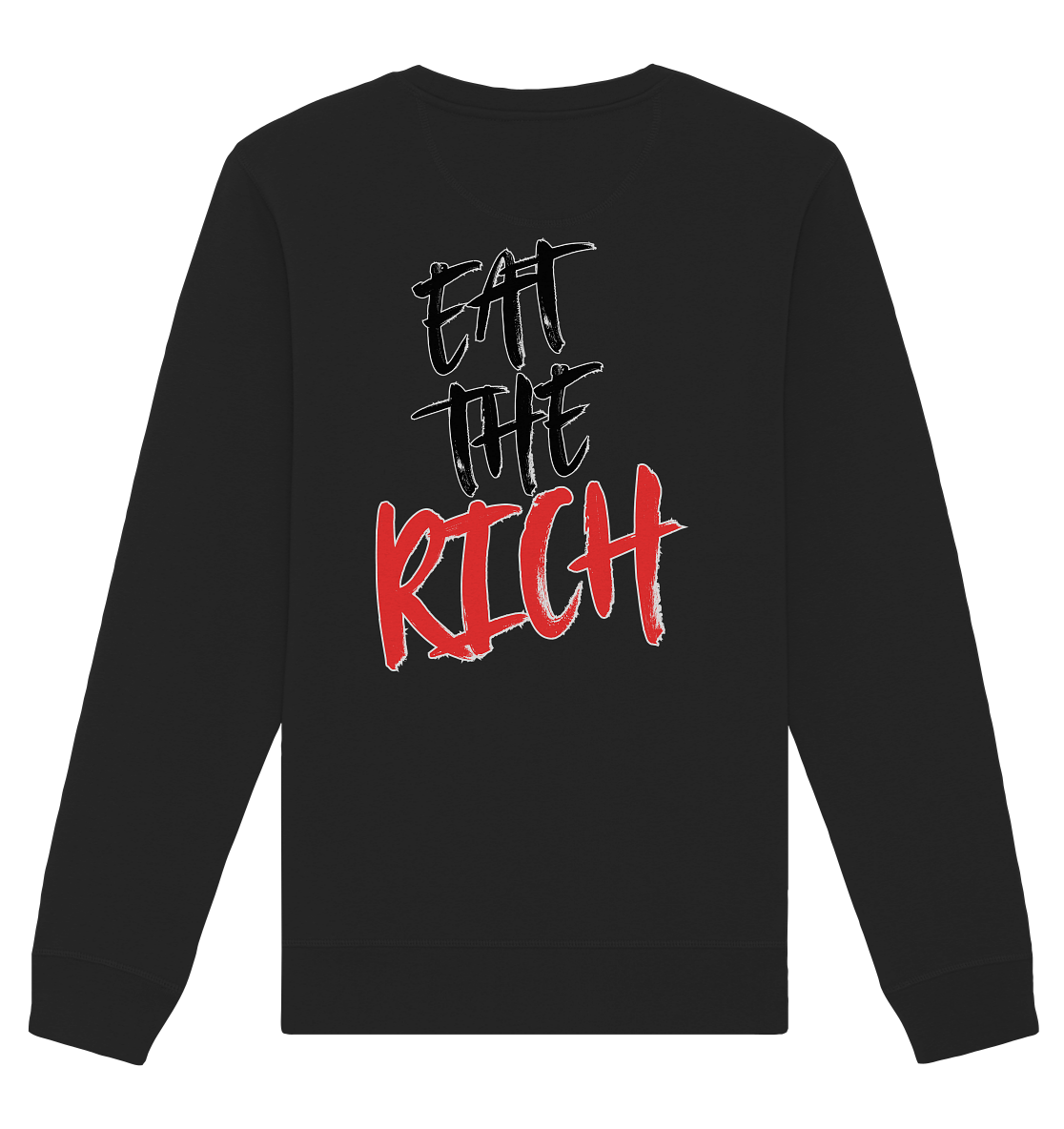 Eat the Rich "Skull Edition" Backprint - Organic Basic Unisex Sweatshirt