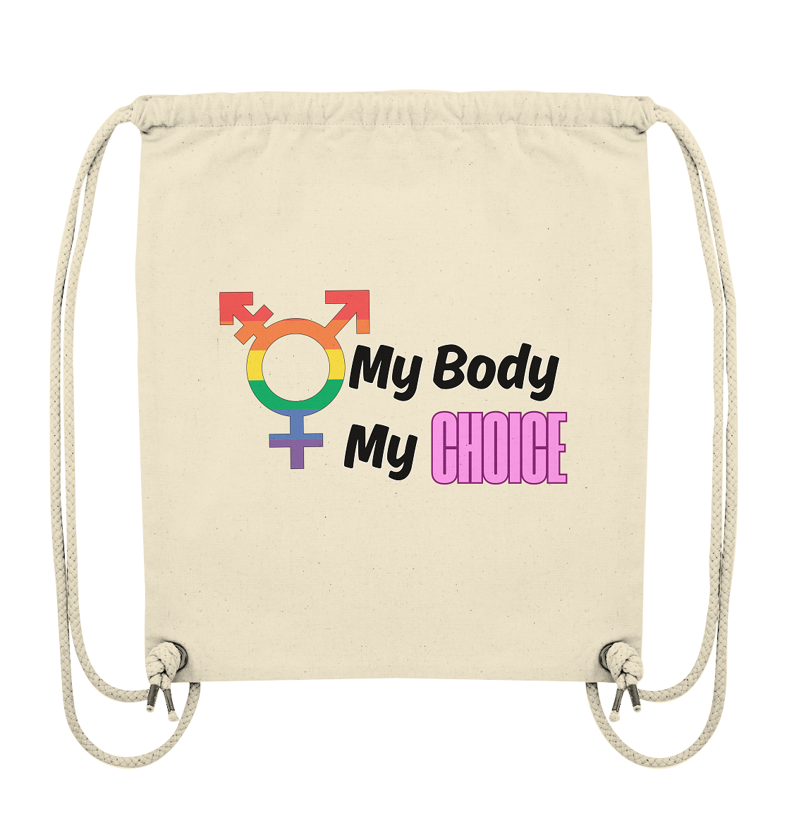 My Body My Choice "Rainbow Resistance Edition" - Organic Gym-Bag