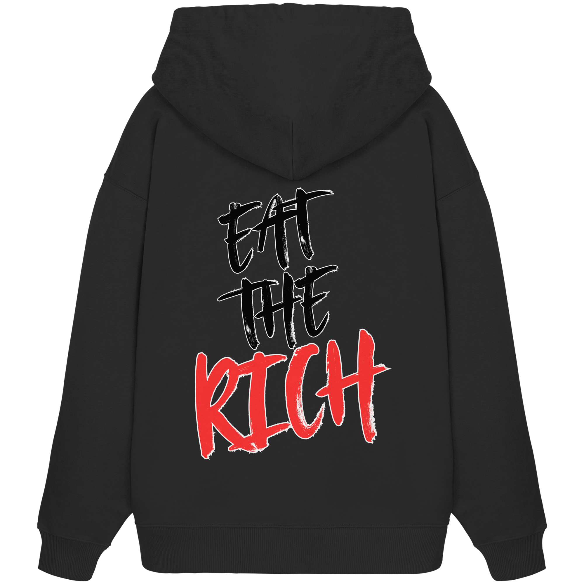 Eat the Rich "Skull Edition" Backprint - Organic Oversize Hoodie