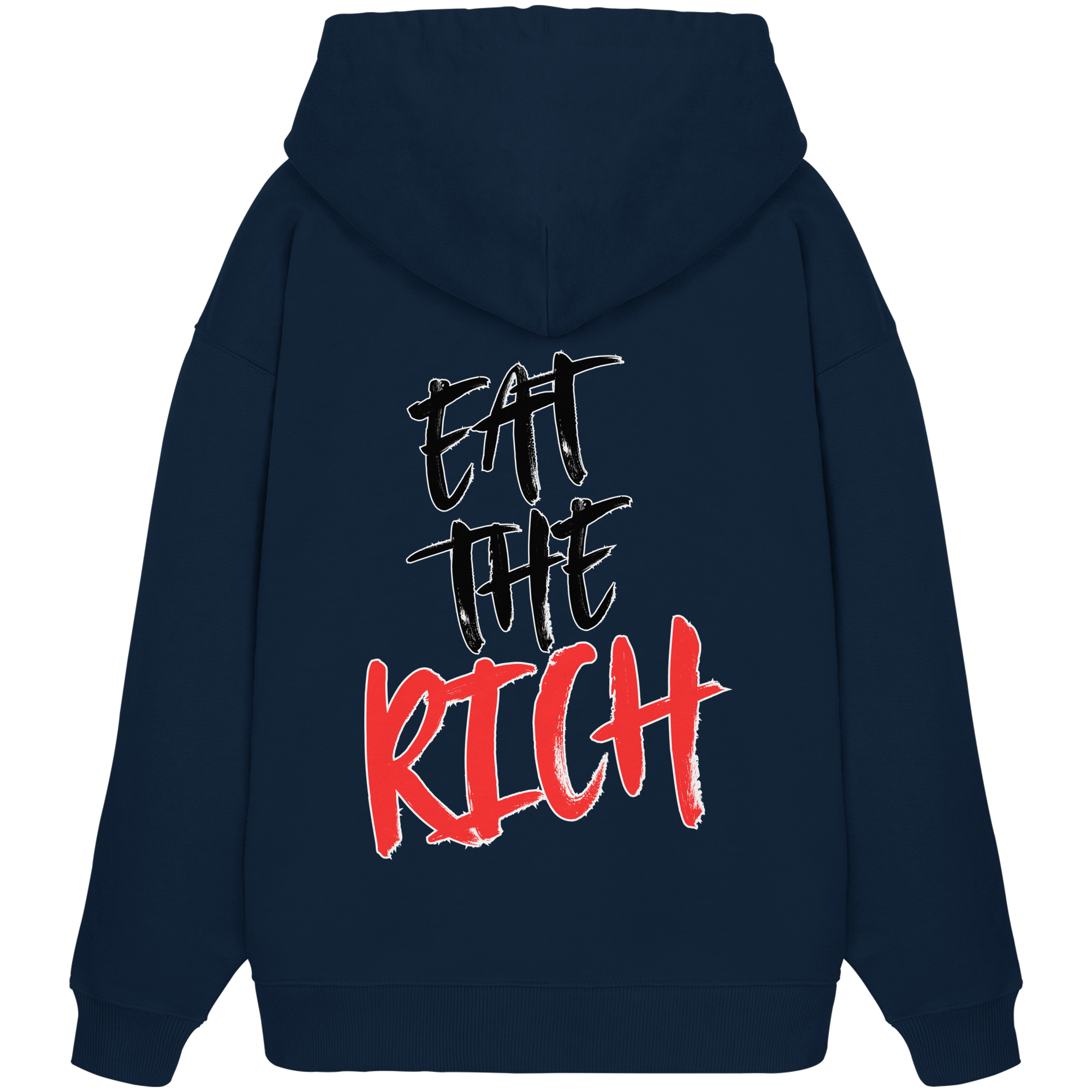 Eat the Rich "Skull Edition" Backprint - Organic Oversize Hoodie