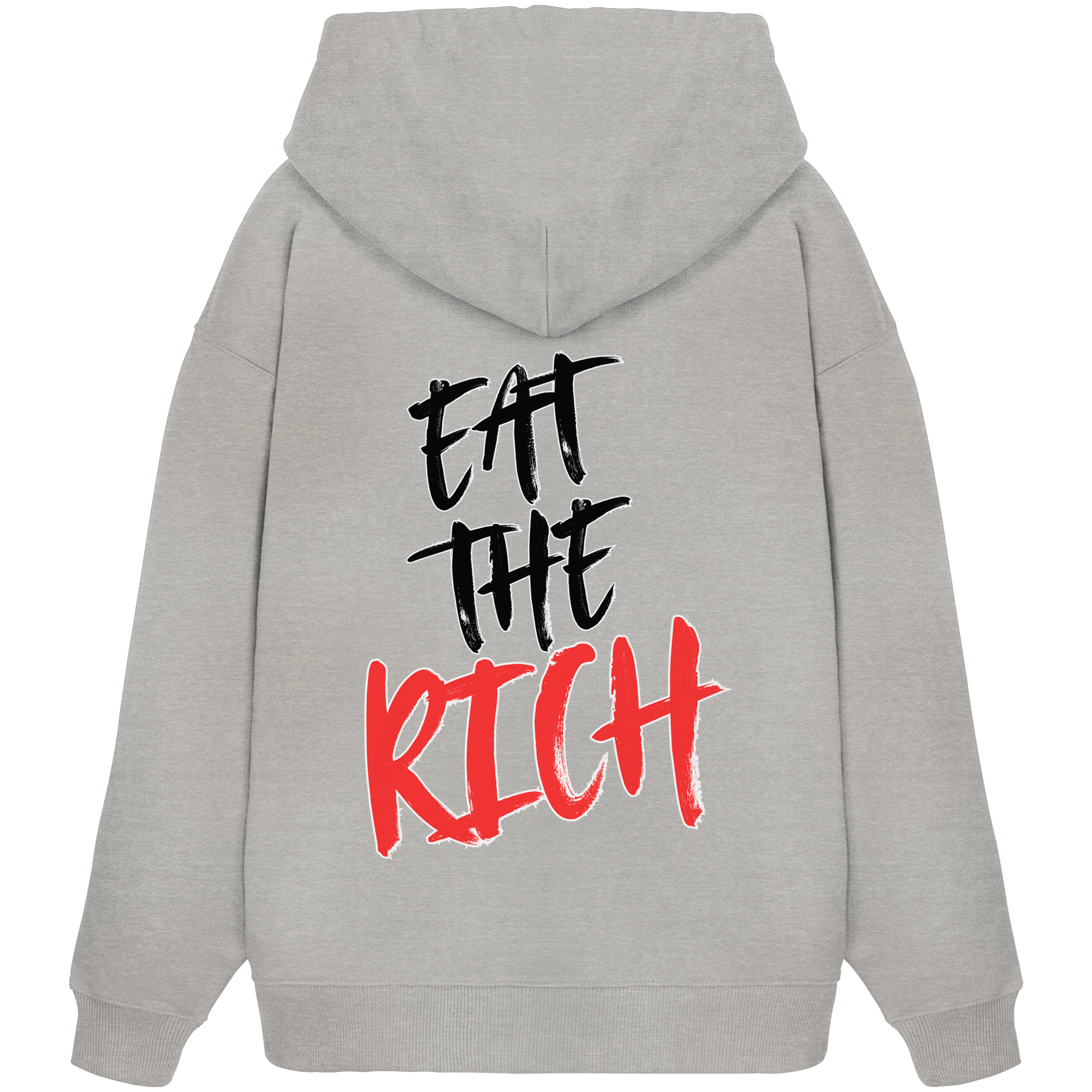 Eat the Rich "Skull Edition" Backprint - Organic Oversize Hoodie