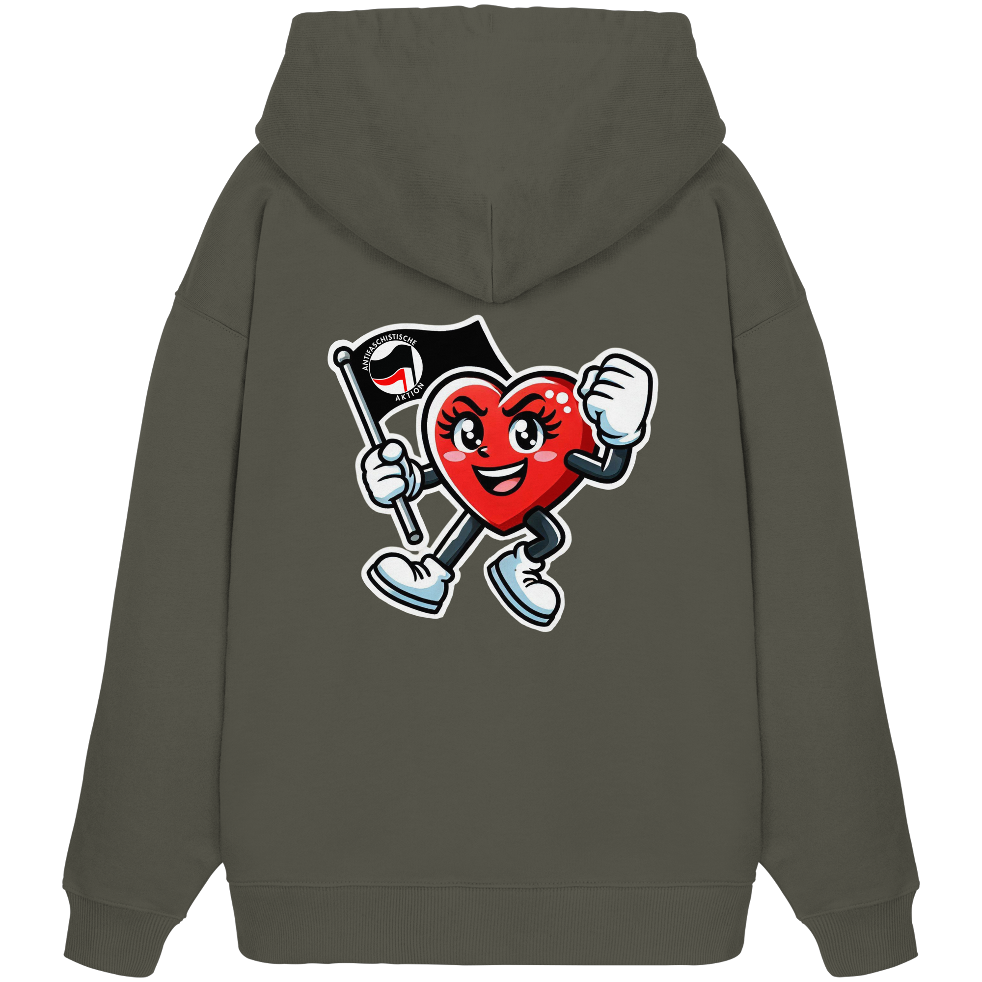 Nach der Ampel Links Backprint Oversize Hoodie