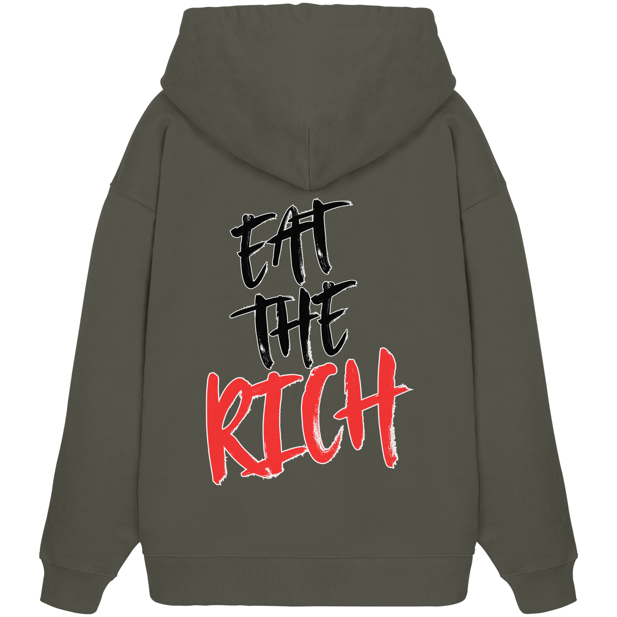 Eat the Rich "Skull Edition" Backprint - Organic Oversize Hoodie