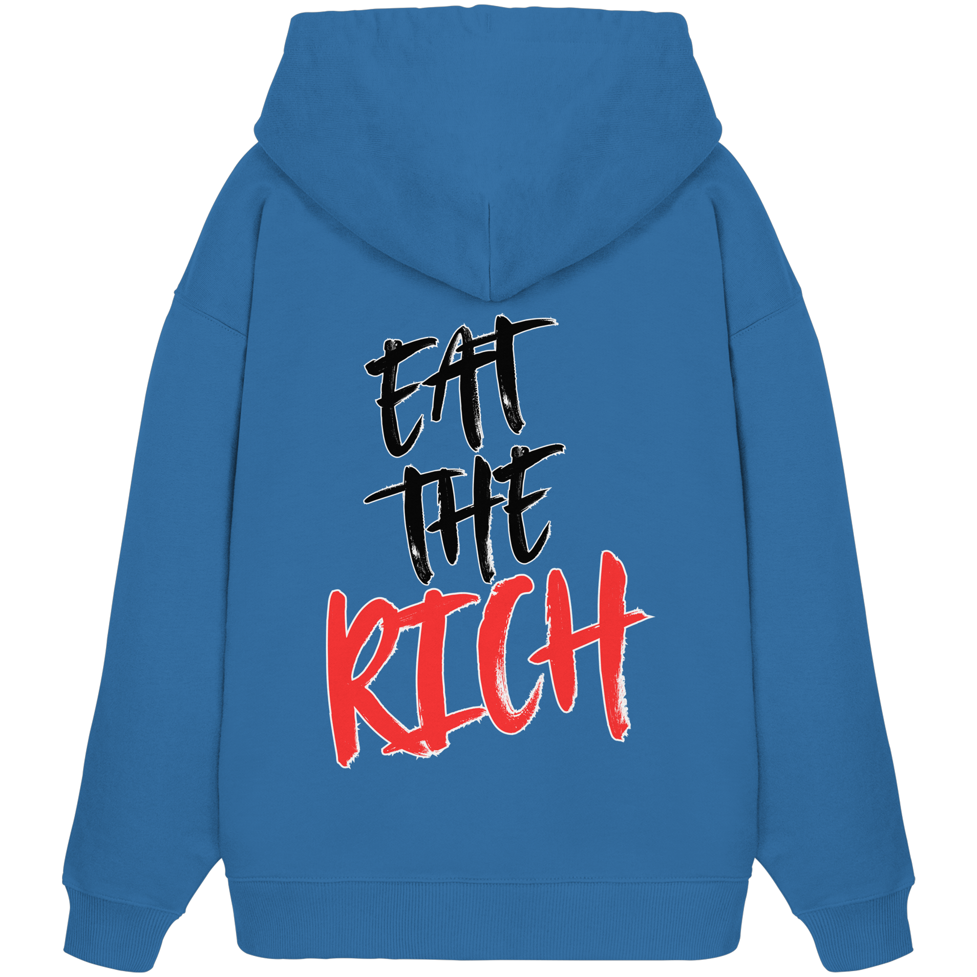 Eat the Rich "Skull Edition" Backprint - Organic Oversize Hoodie